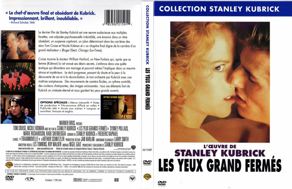 Eyes Wide Shut  -FR-  -Stanley Kubrick Coll.- DVD movie collectible [Barcode 085392215911] - Main Image 3