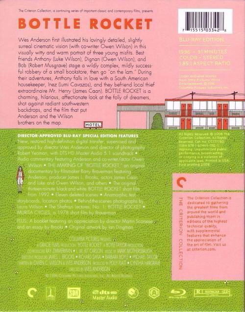 Bottle Rocket Blu-ray movie collectible - Main Image 2