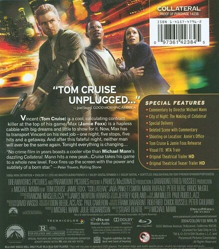 Collateral Blu-ray movie collectible [Barcode 097361423869] - Main Image 2