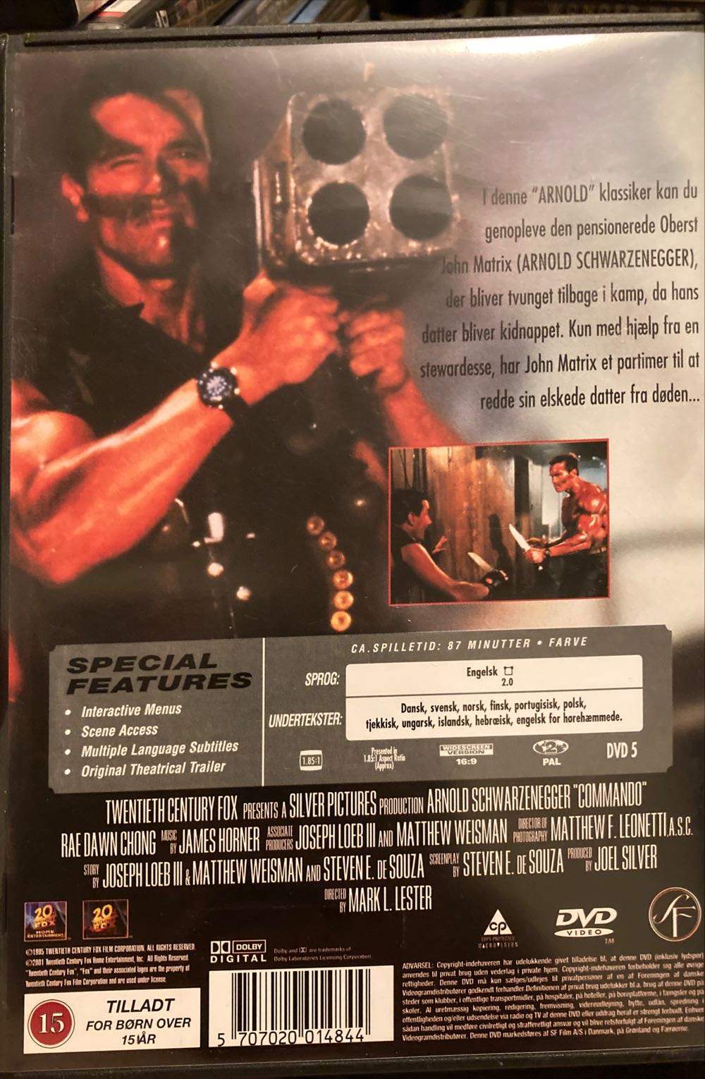 Commando DVD movie collectible [Barcode 5707020014844] - Main Image 2