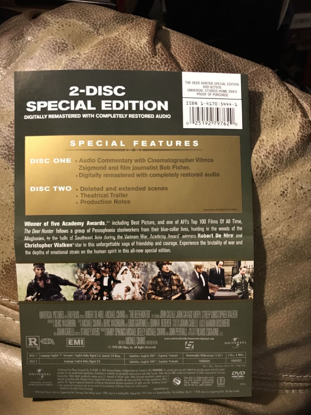 The Deer Hunter DVD movie collectible [Barcode 025192797620] - Main Image 3