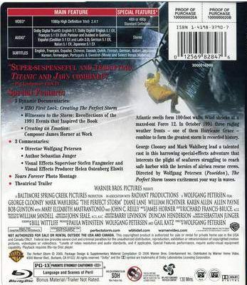 The Perfect Storm [blu ray] Blu-ray movie collectible [Barcode 7321900216852] - Main Image 2