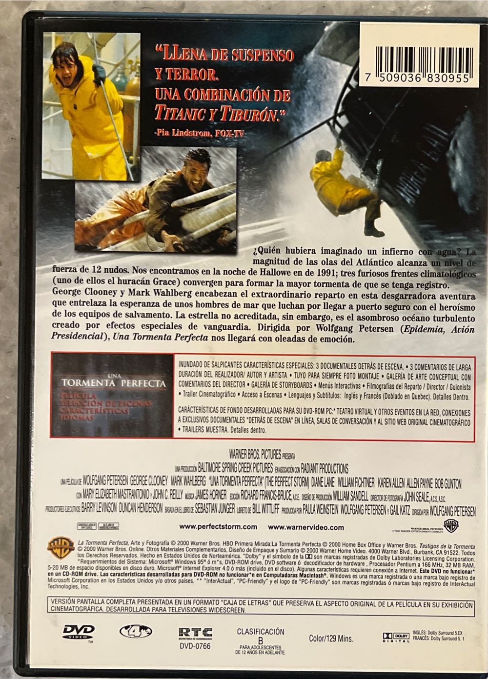 Perfect Storm, The DVD movie collectible [Barcode 7509036830955] - Main Image 2