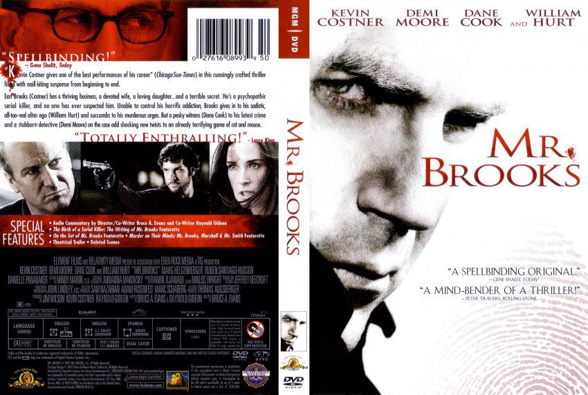 Mr. Brooks DVD movie collectible [Barcode 065935810322] - Main Image 2