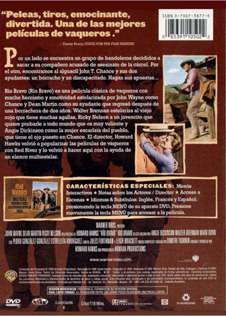 Rio Bravo DVD movie collectible [Barcode 7321928110507] - Main Image 2