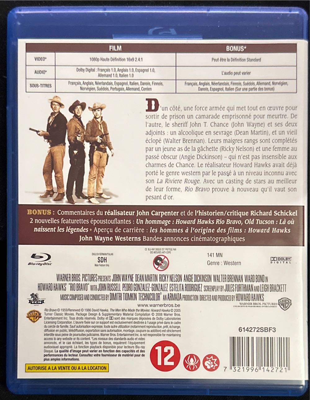 Rio Bravo Blu-ray movie collectible [Barcode 7321996142721] - Main Image 2
