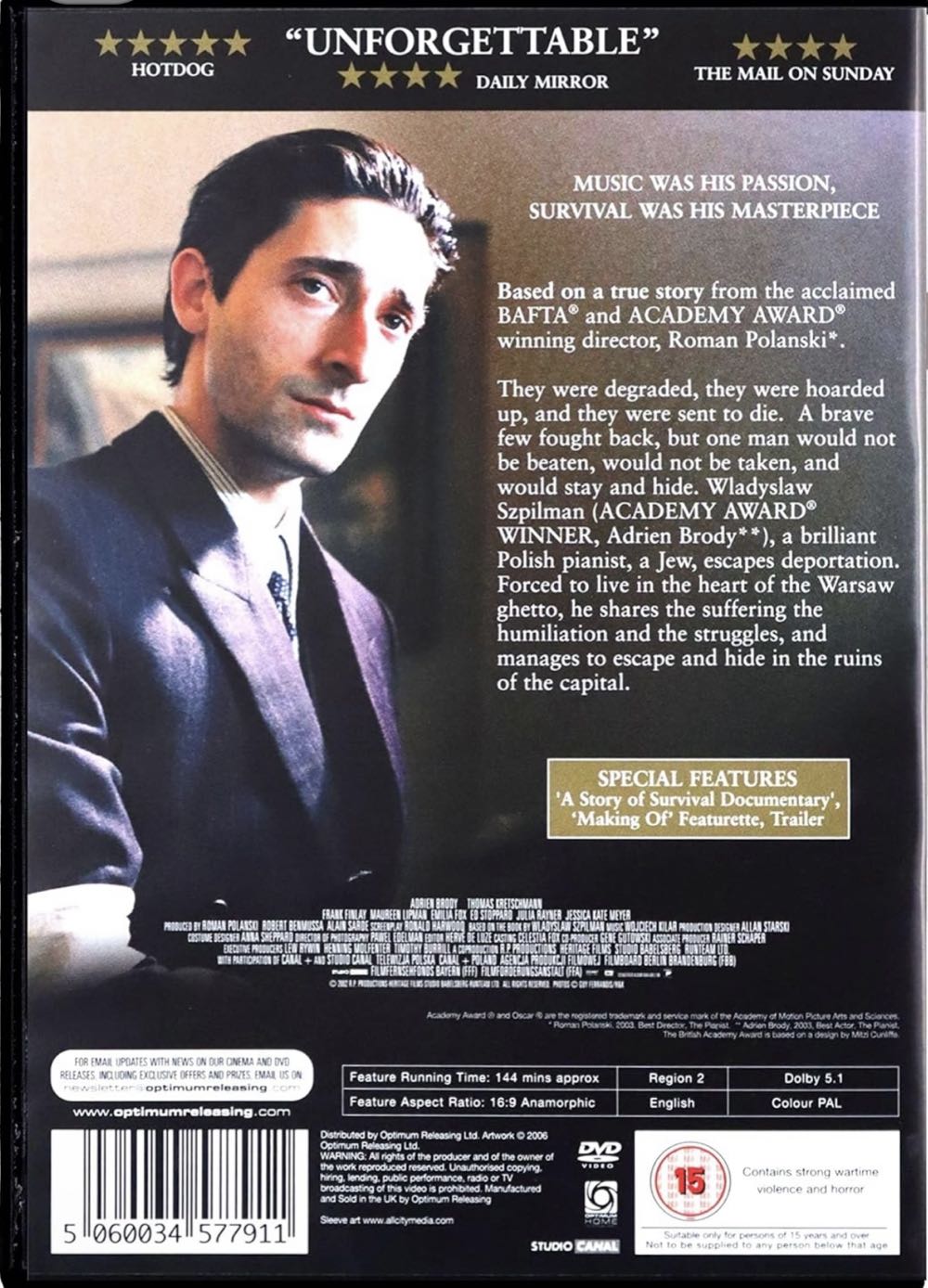 Pianist (2) Movies Anywhere movie collectible [Barcode 5060034577911] - Main Image 4