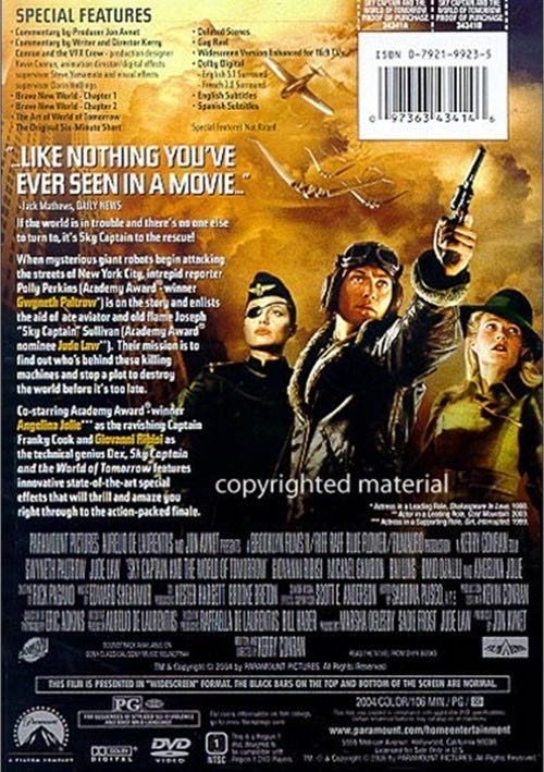 Sky Captain and the World of Tomorrow (VF) DVD movie collectible [Barcode 0097363434146] - Main Image 2
