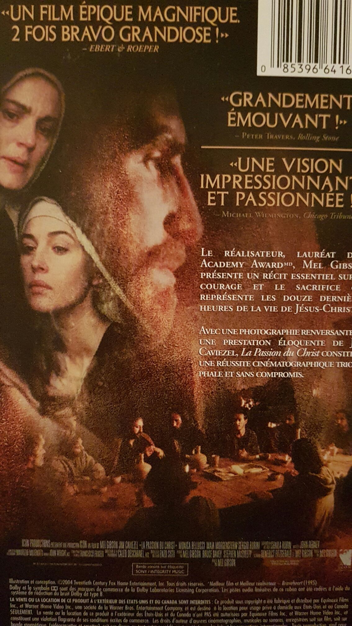 Passion of the Christ DVD movie collectible [Barcode 085396641815] - Main Image 2