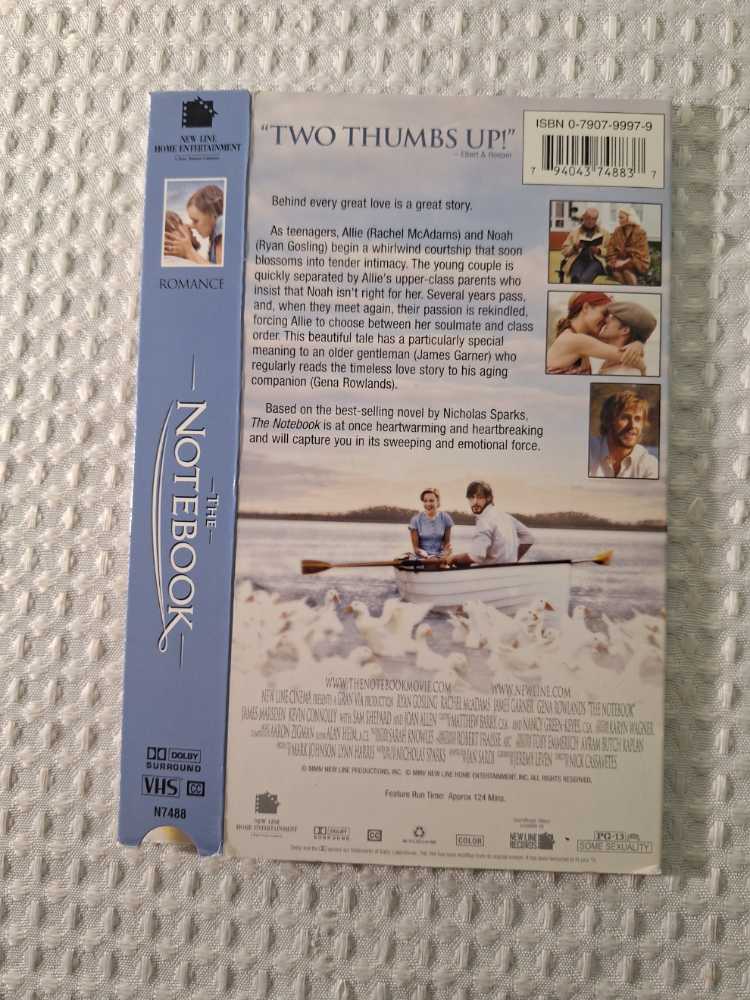 The Notebook VHS movie collectible [Barcode 794043748837] - Main Image 2