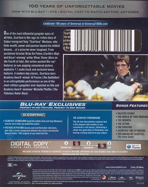 Scarface (Steelbook) Blu-ray movie collectible [Barcode 025192143205] - Main Image 2