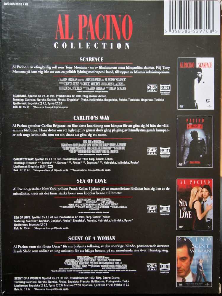 Al Pacino-Collection DVD movie collectible [Barcode 5050582529708] - Main Image 2