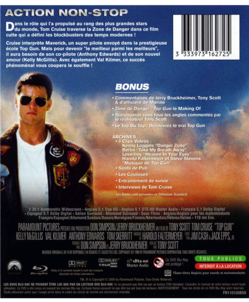 Top Gun. Steelbook Blu-ray movie collectible [Barcode 5055025127916] - Main Image 2