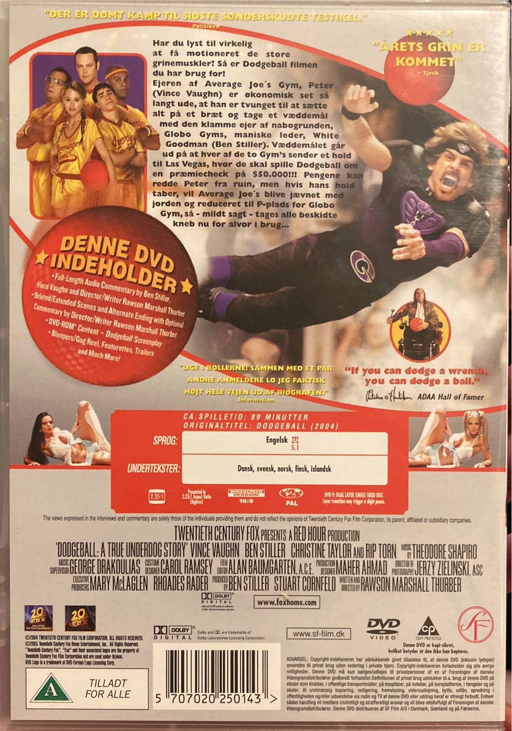 Dodgeball DVD movie collectible [Barcode 5707020250143] - Main Image 2