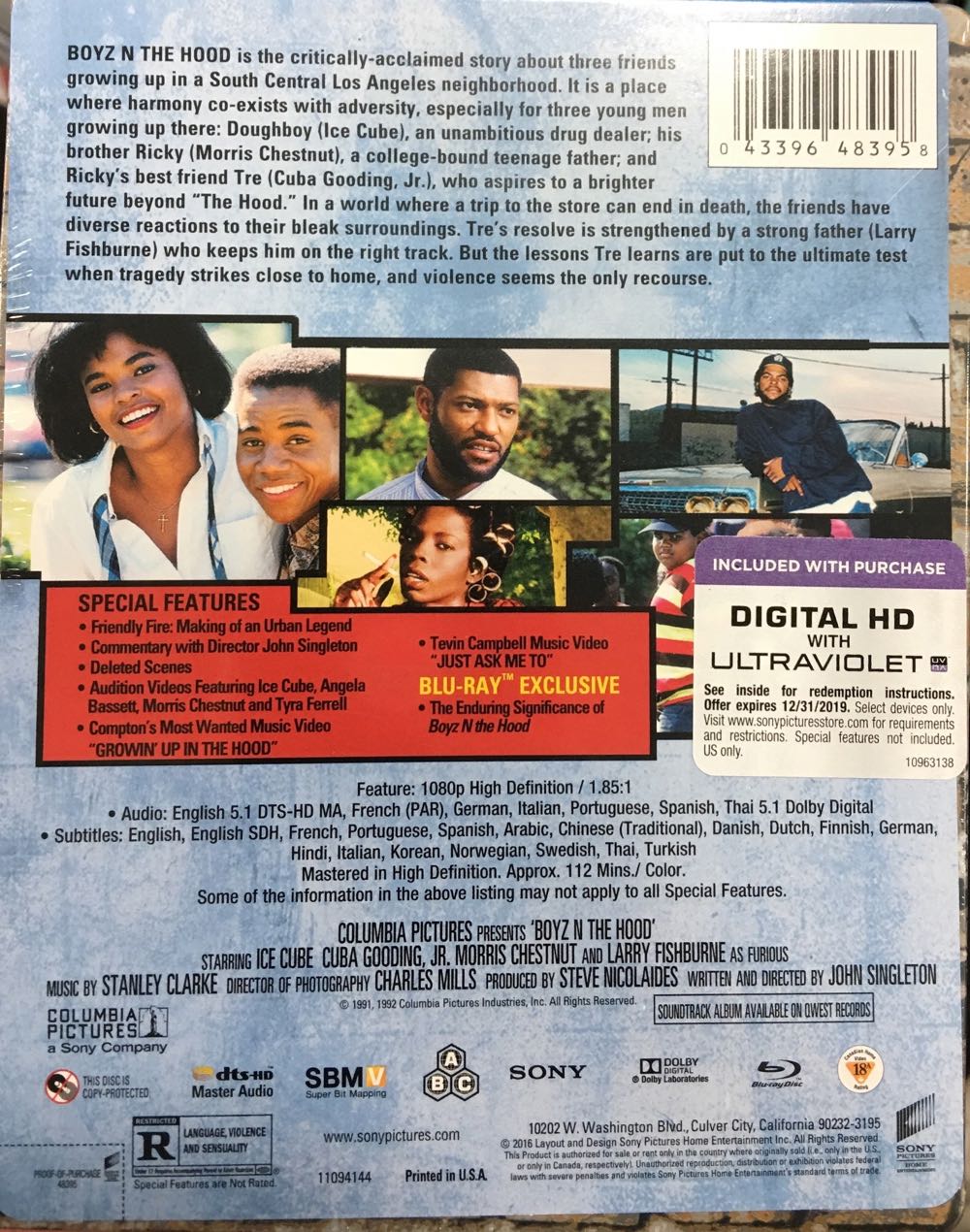 Boyz N the Hood Blu-ray movie collectible [Barcode 7509656353124] - Main Image 2