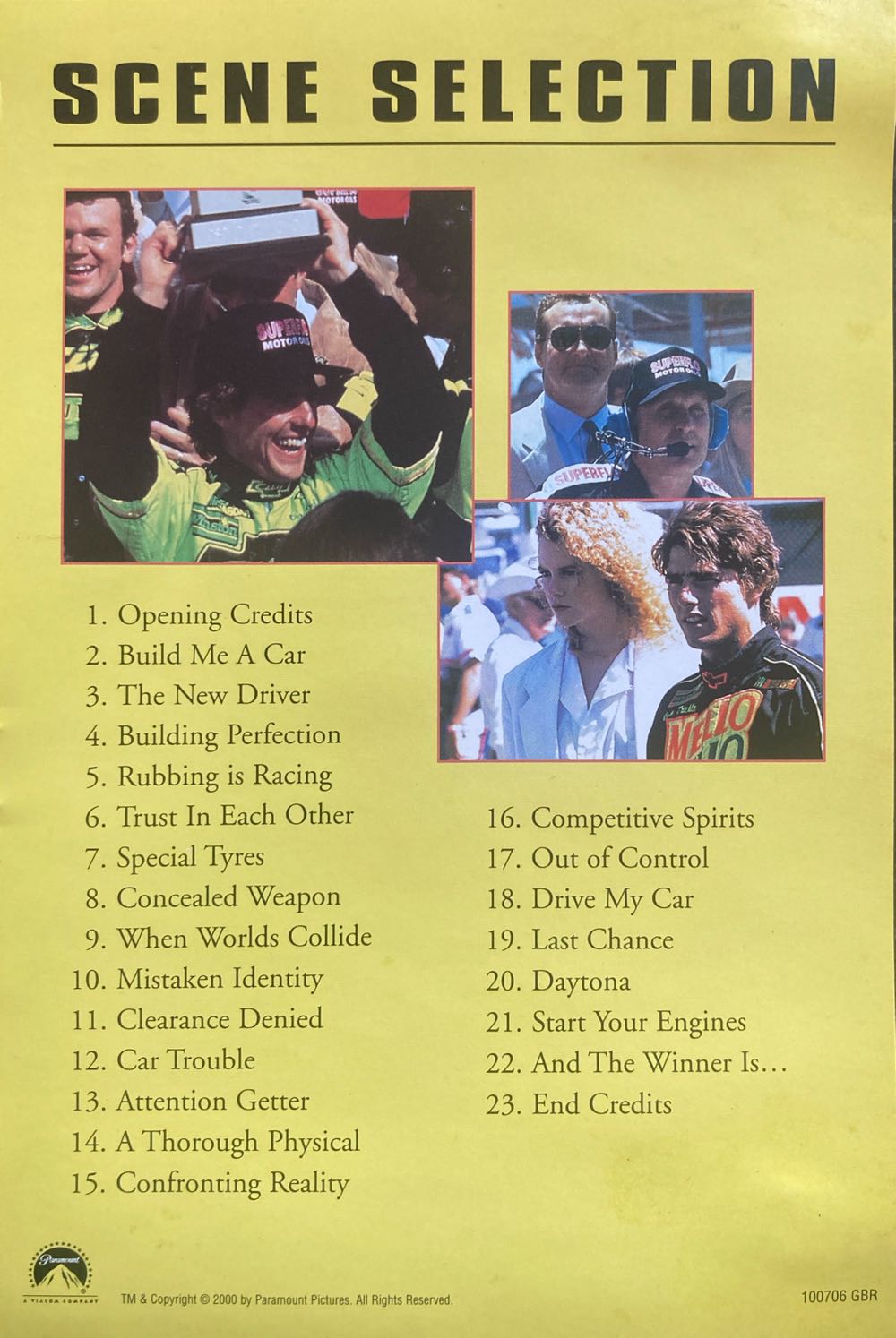 Days of Thunder DVD movie collectible [Barcode 8714865555071] - Main Image 3