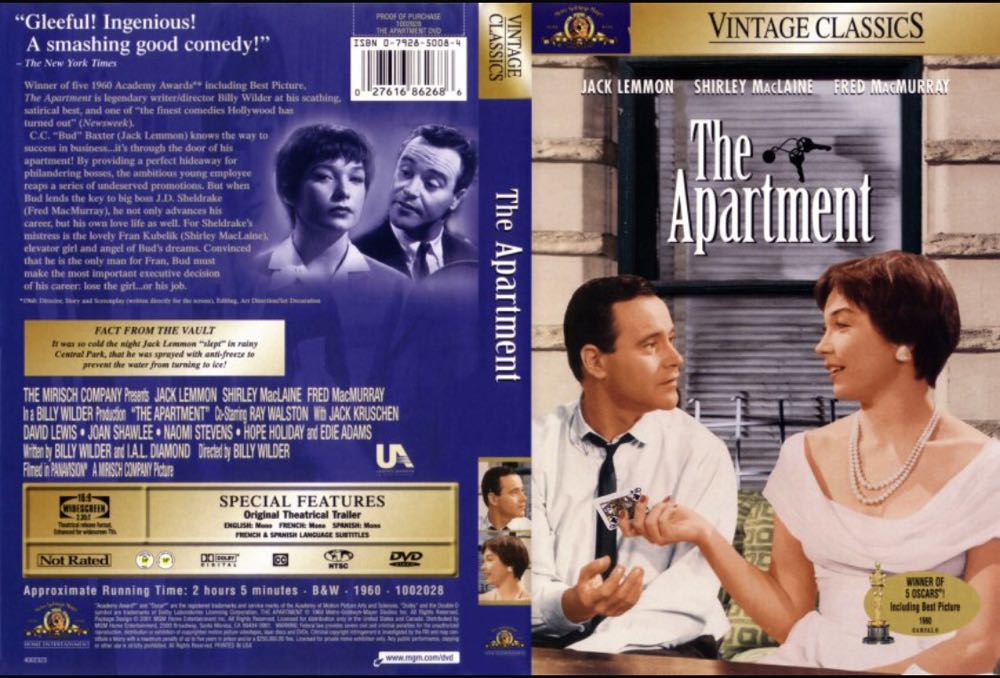 The Apartment DVD-R movie collectible [Barcode 7391772369772] - Main Image 2