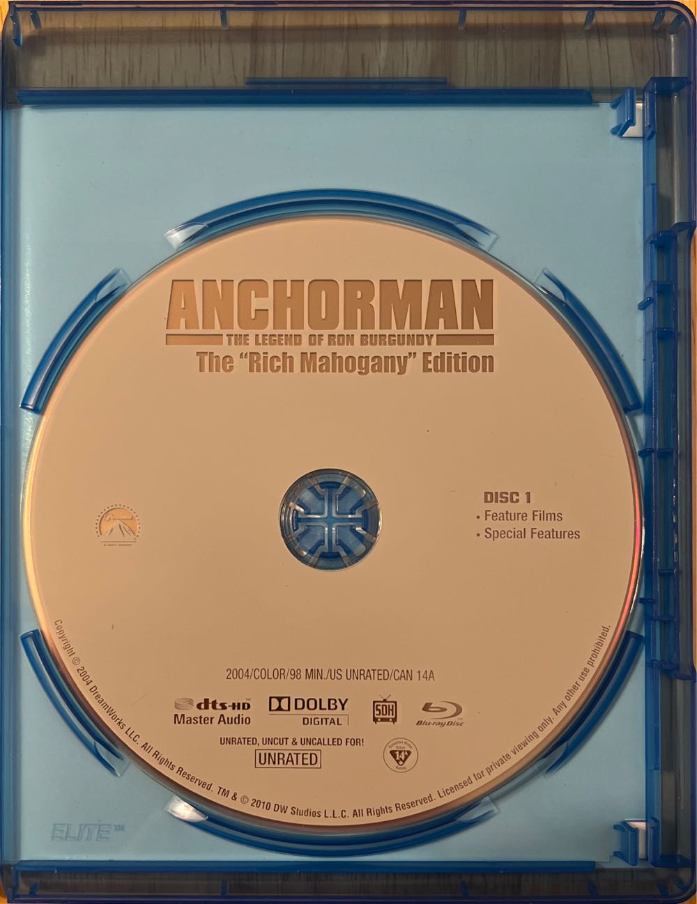 Anchorman: The Legend of Ron Burgundy Blu-ray movie collectible [Barcode 097361314242] - Main Image 3