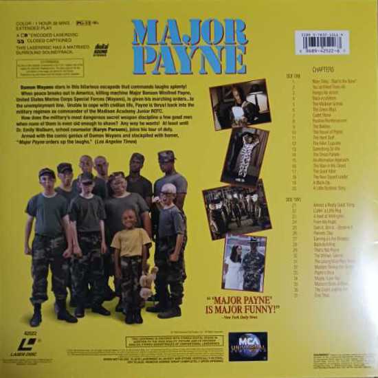 Major Payne Laser Disc movie collectible [Barcode 096894252267] - Main Image 2