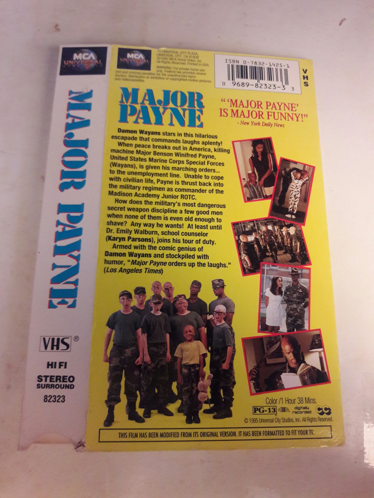 Major Payne VHS movie collectible [Barcode 096898232333] - Main Image 2