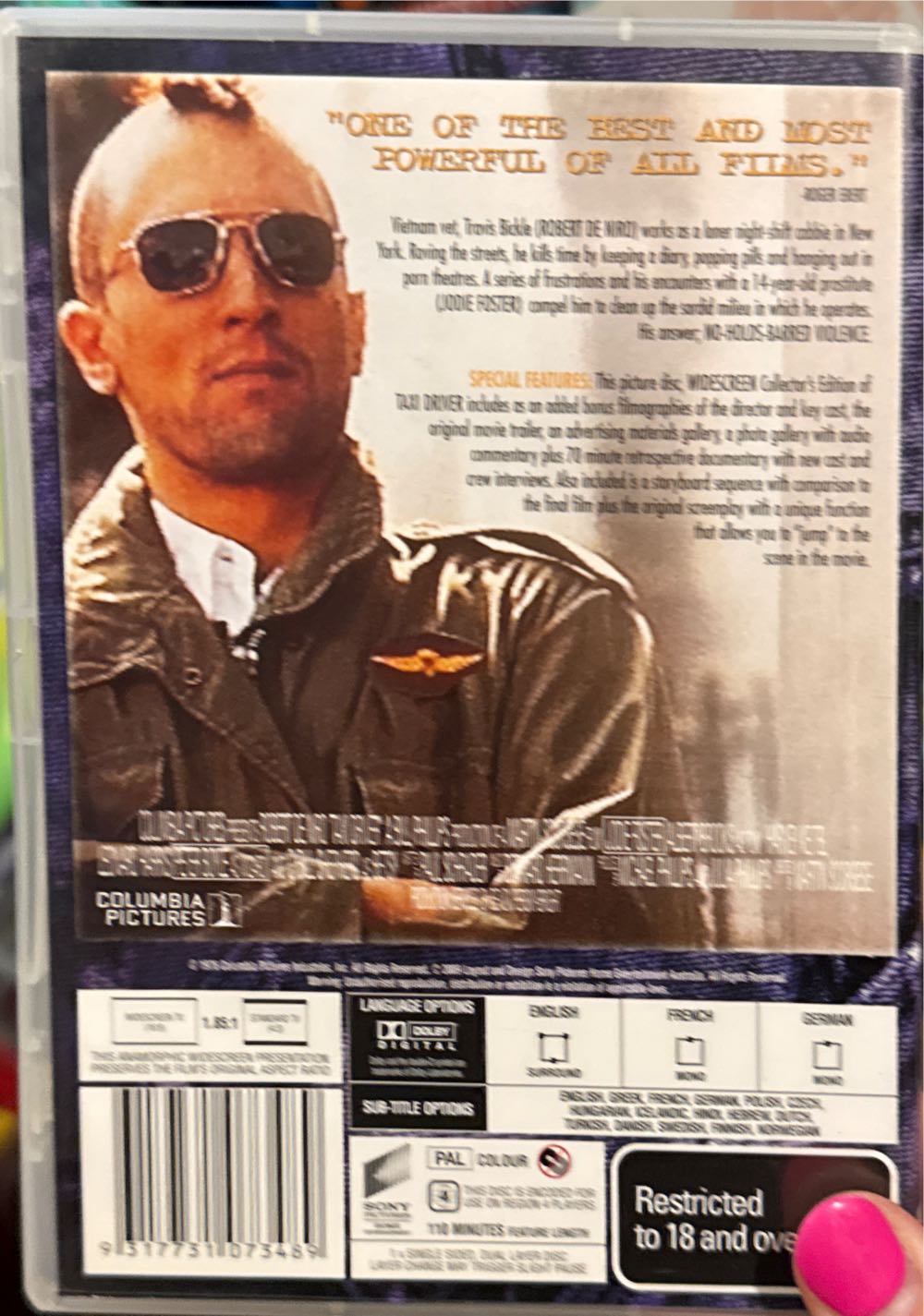 Taxi Driver DVD movie collectible [Barcode 9317731073489] - Main Image 2