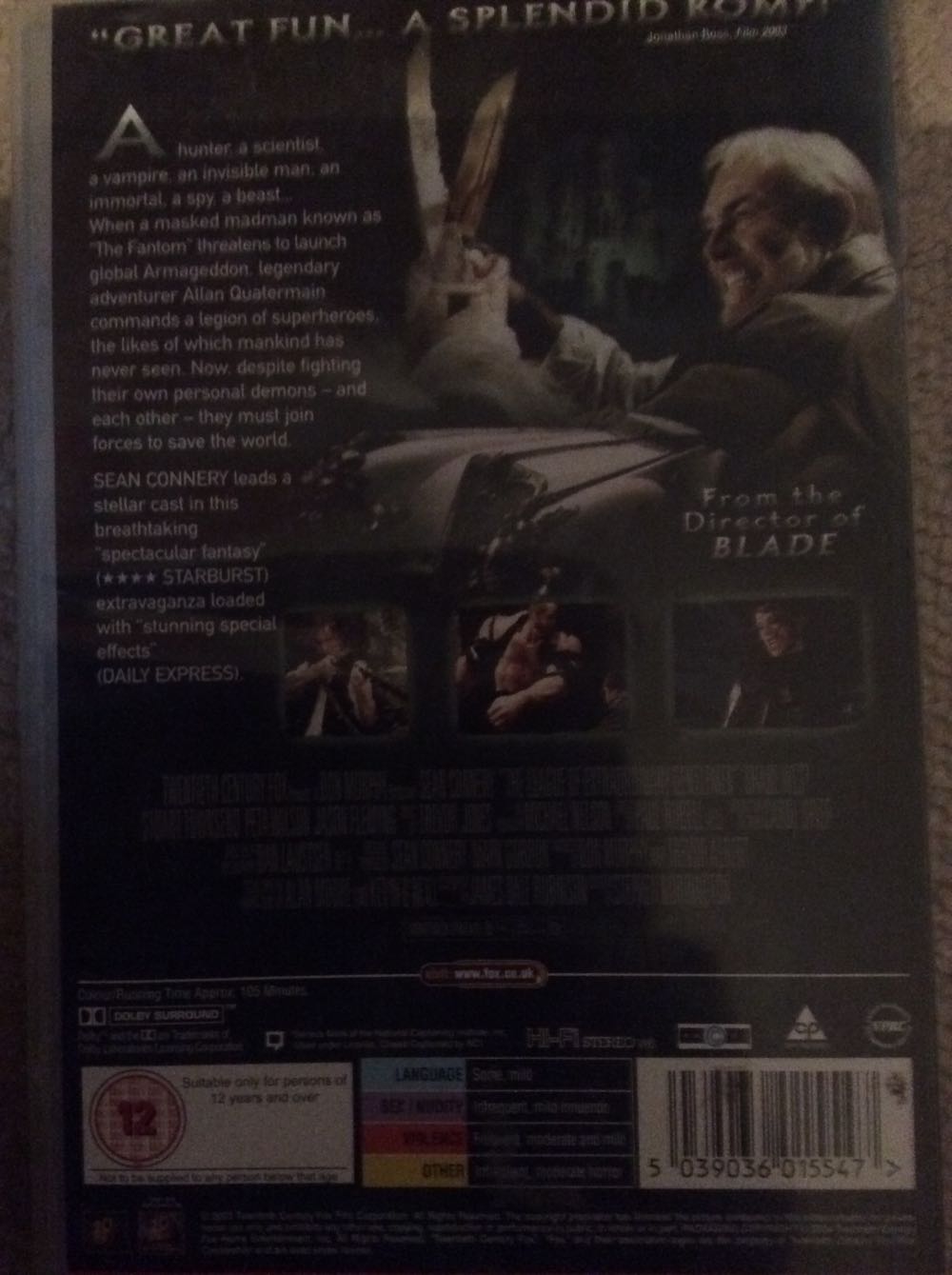 The League of Extraordinary Gentlemen VHS movie collectible [Barcode 024543101734] - Main Image 2