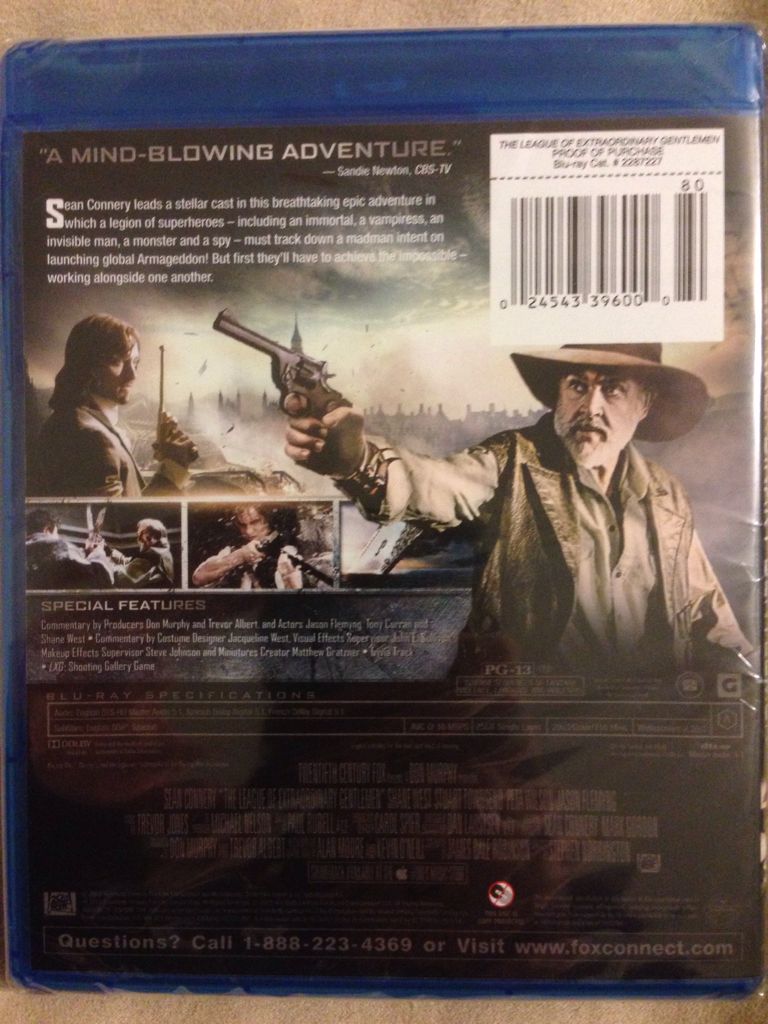 League of Extraordinary Gentlemen, The Blu-ray movie collectible [Barcode 024543872283] - Main Image 2