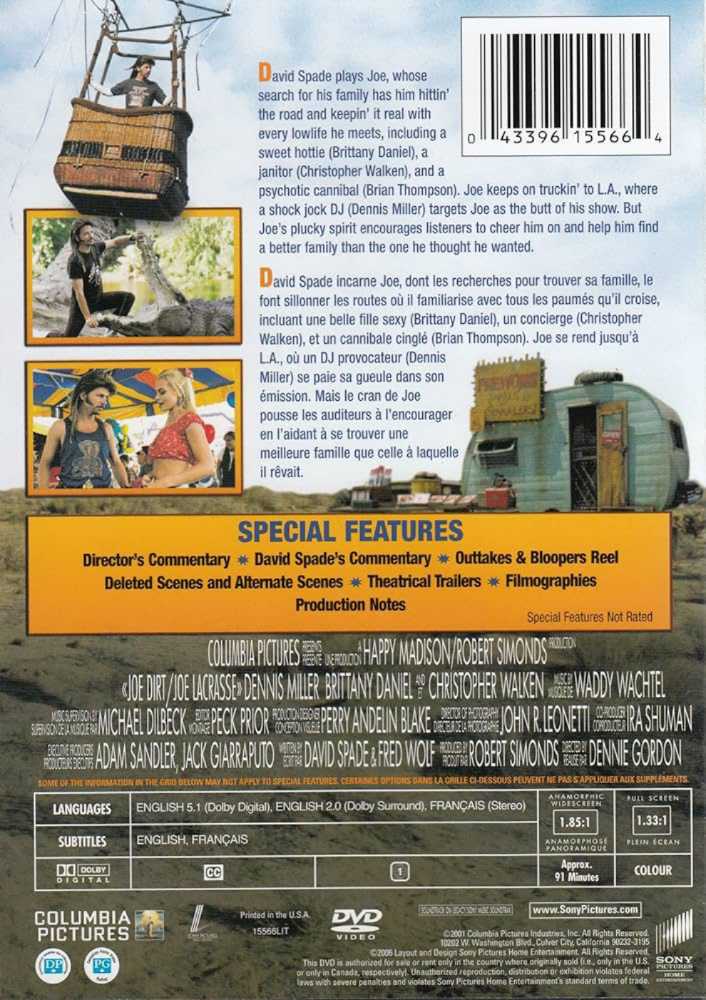 Joe Dirt DVD movie collectible [Barcode 043396155664] - Main Image 4