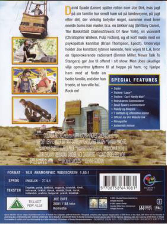 Joe Dirt Movies Anywhere movie collectible [Barcode 043396462175] - Main Image 2