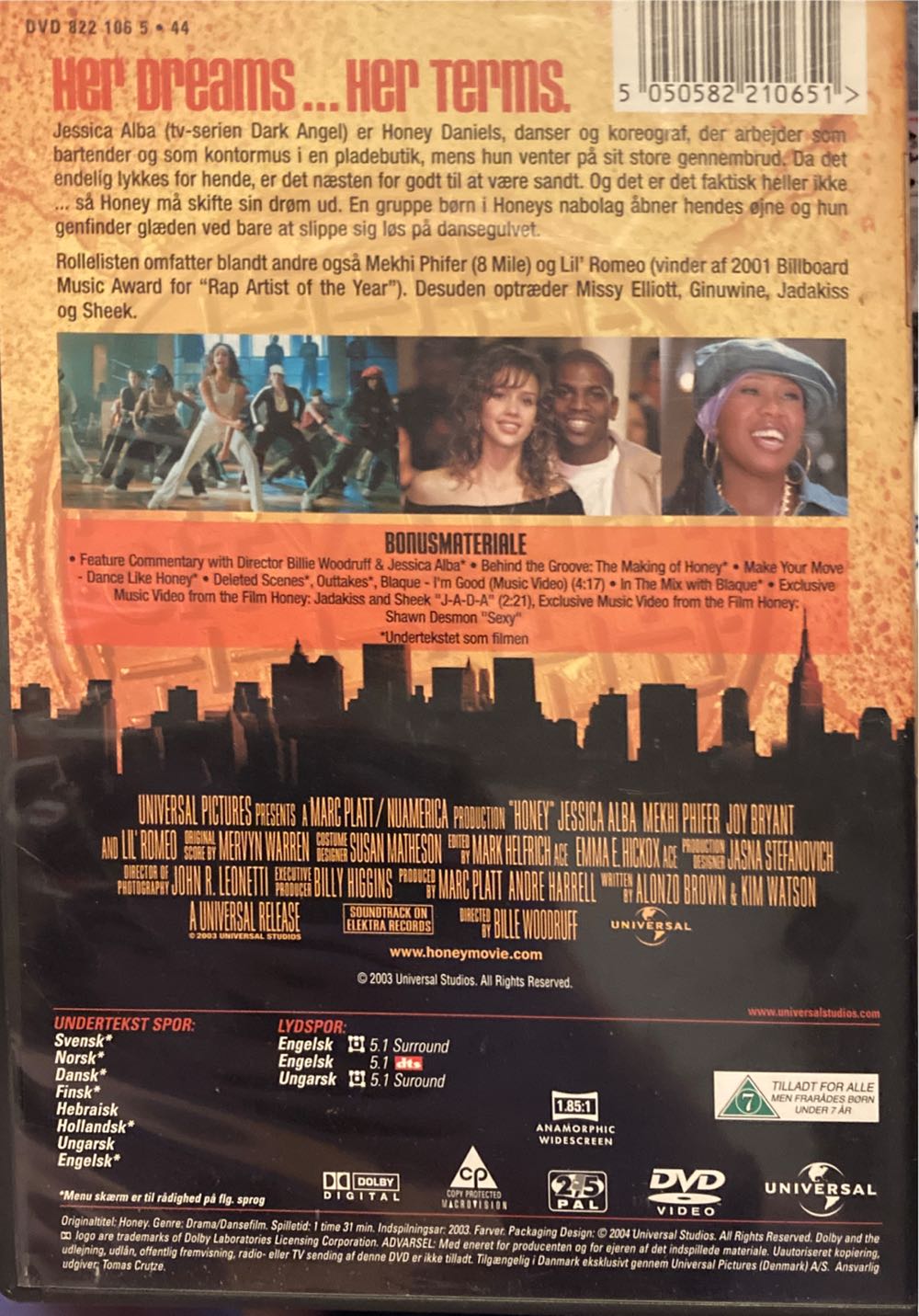 Honey DVD-R movie collectible [Barcode 5050582210651] - Main Image 2