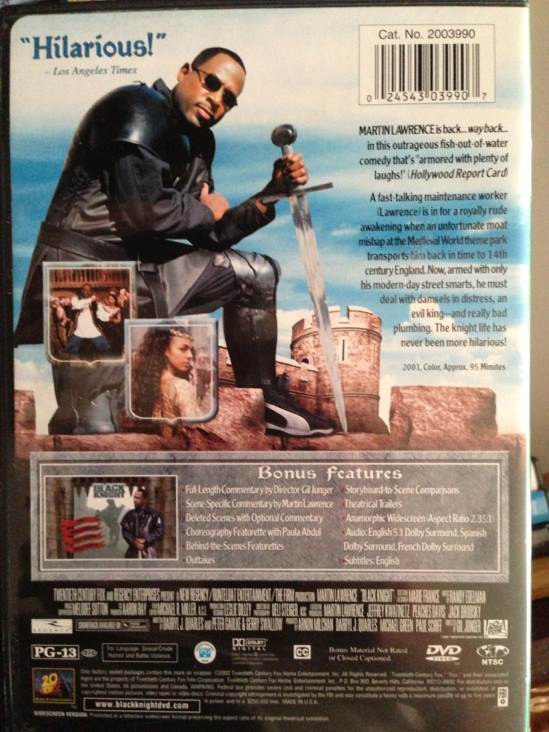 Black Knight DVD-R movie collectible [Barcode 024543039907] - Main Image 2