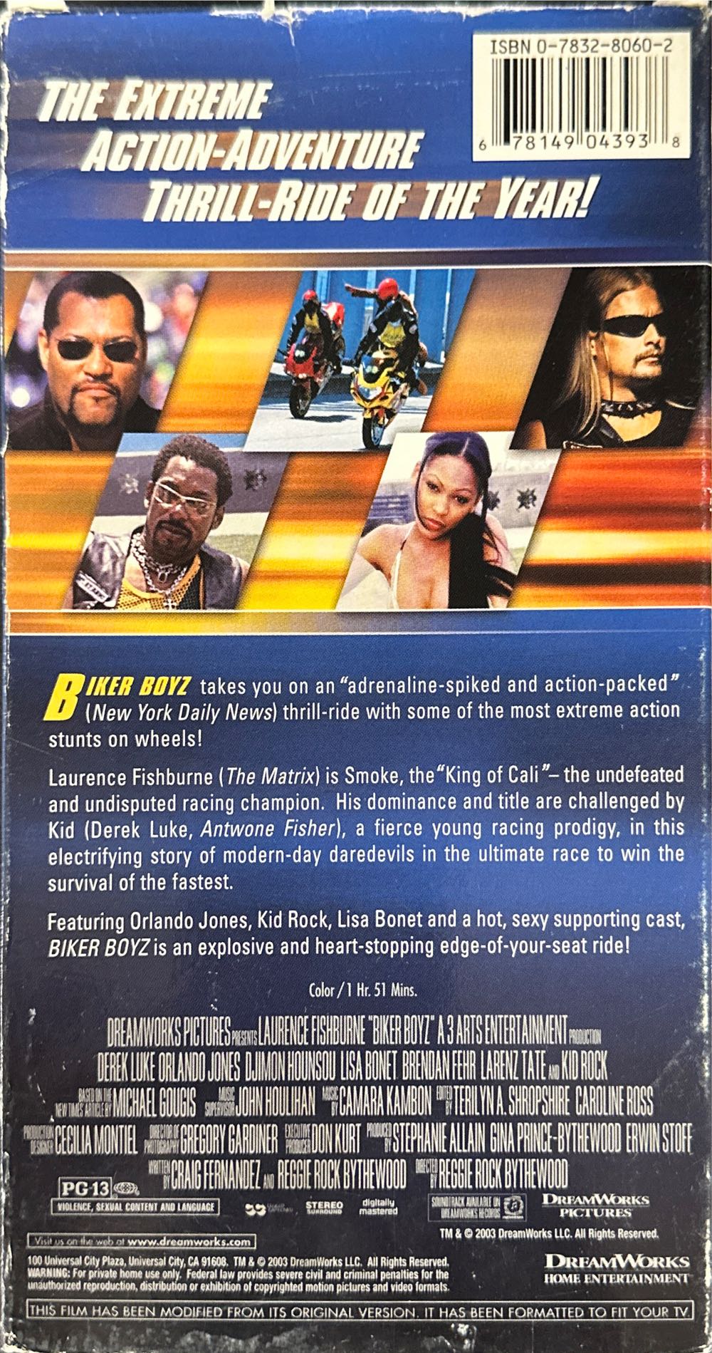 Biker Boyz VHS movie collectible [Barcode 678149043938] - Main Image 2