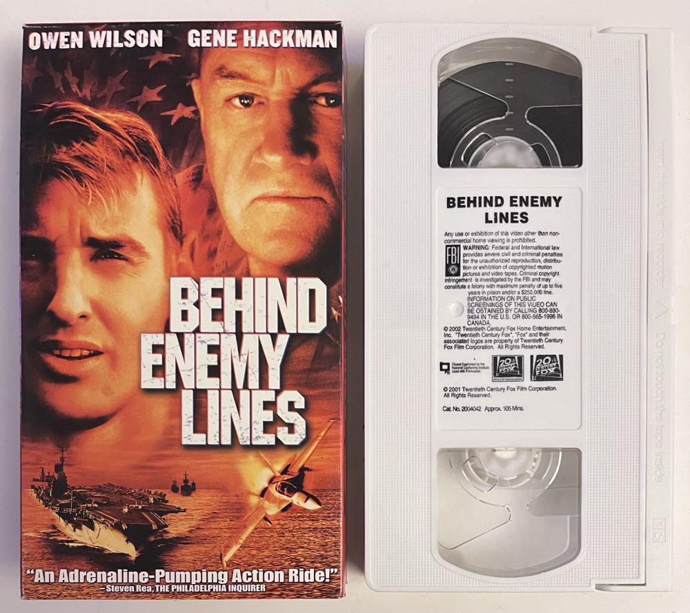 Behind Enemy Lines VHS movie collectible [Barcode 024543040460] - Main Image 2