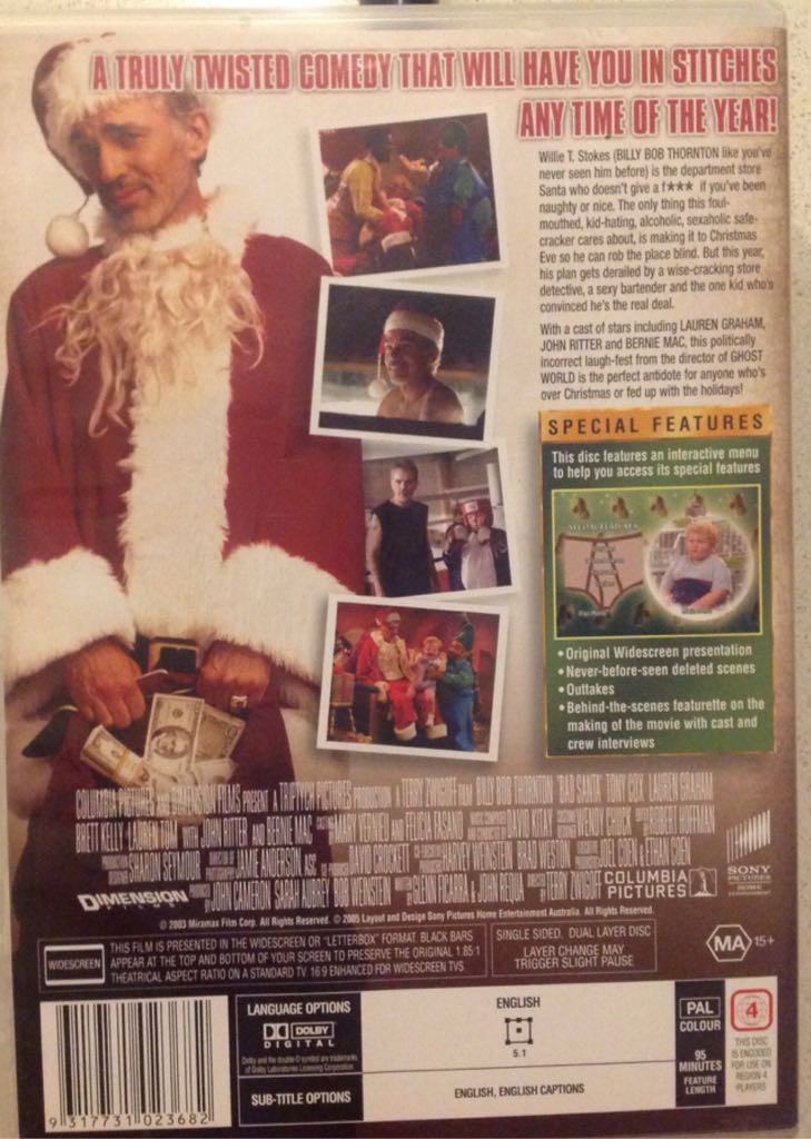 Bad Santa DVD movie collectible [Barcode 9317731023682] - Main Image 2