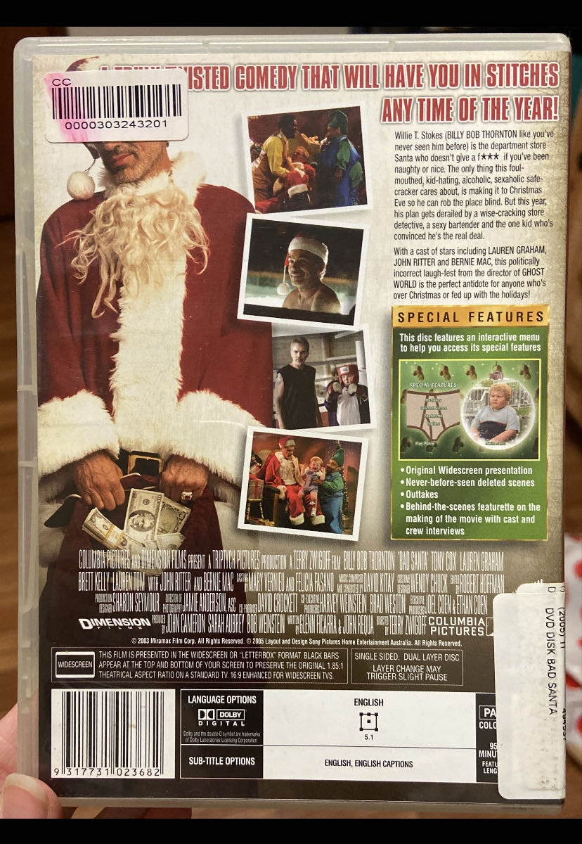 Bad Santa DVD movie collectible [Barcode 9317731023682] - Main Image 3