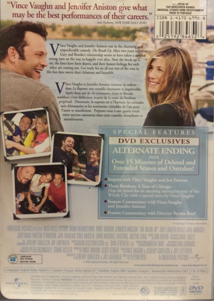 Break-Up DVD movie collectible [Barcode 5050582445350] - Main Image 2
