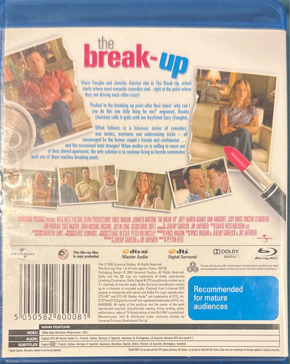 The Break-Up Blu-ray movie collectible [Barcode 5050582800081] - Main Image 2