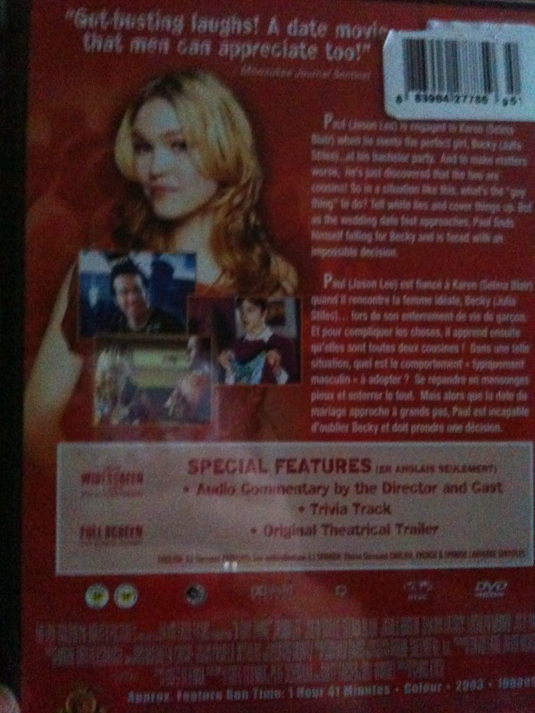 A Guy Thing DVD movie collectible [Barcode 883904277859] - Main Image 2