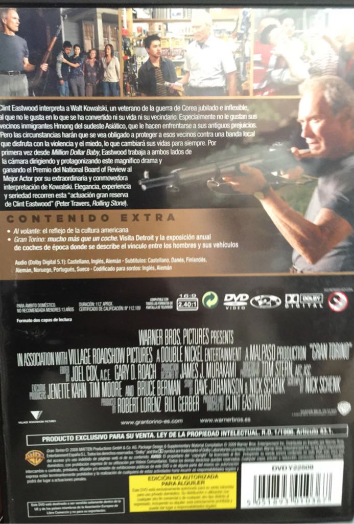 Gran Torino DVD movie collectible [Barcode 5051893010367] - Main Image 2