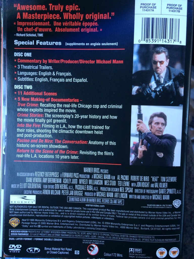 Heat DVD movie collectible [Barcode 085391143178] - Main Image 2