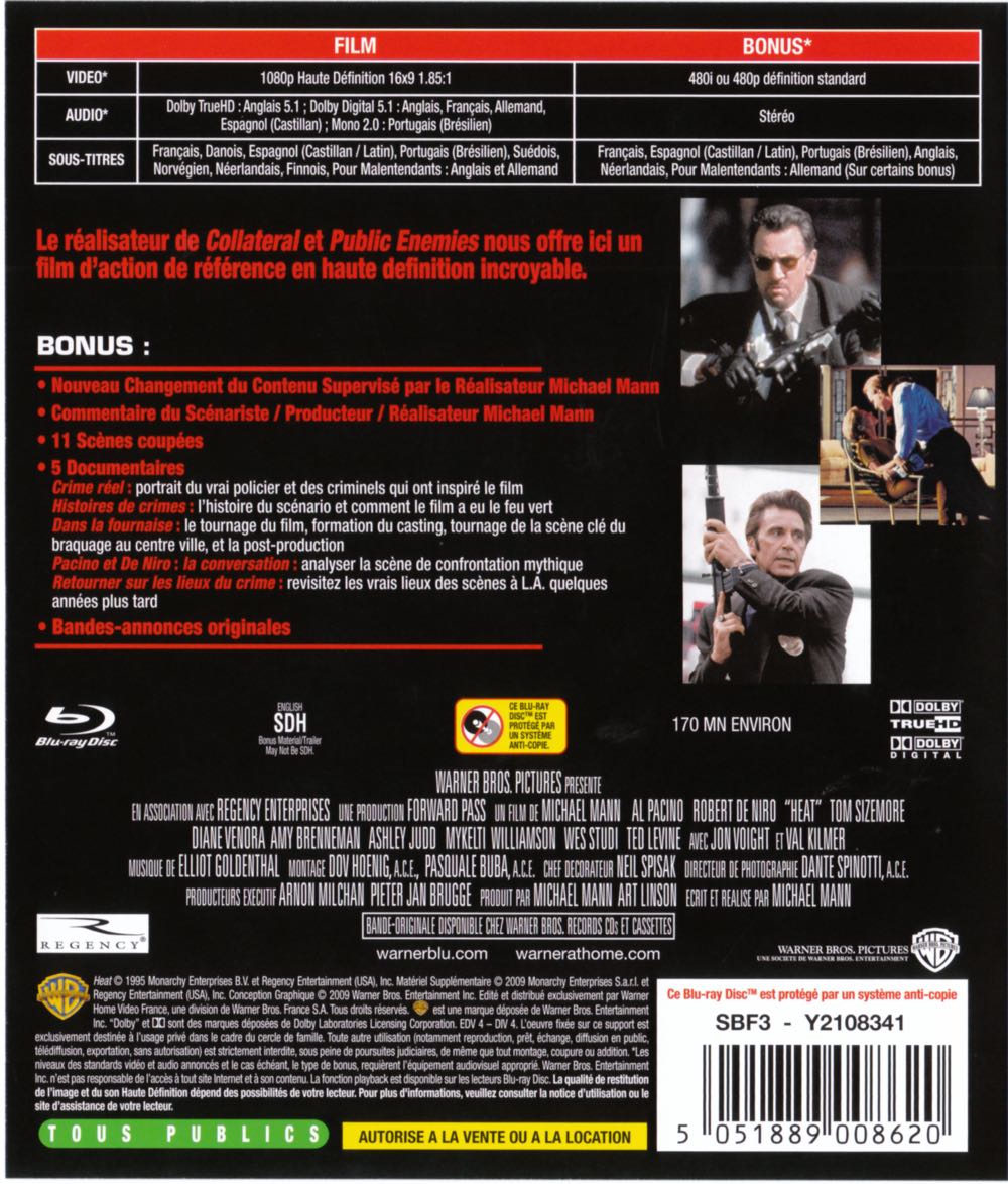 Heat DVD movie collectible [Barcode 7321950141920] - Main Image 2