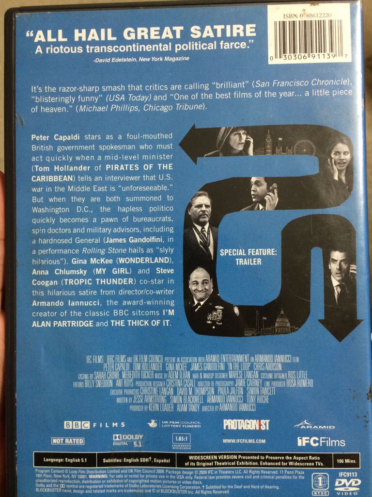 In The Loop DVD movie collectible [Barcode 030306911397] - Main Image 2