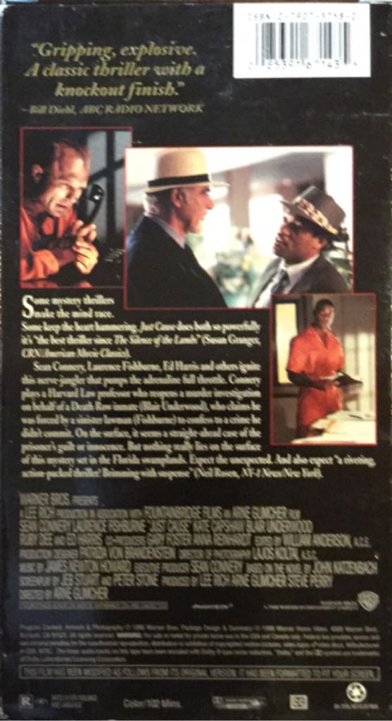 Just Cause VHS movie collectible [Barcode 085391671435] - Main Image 2