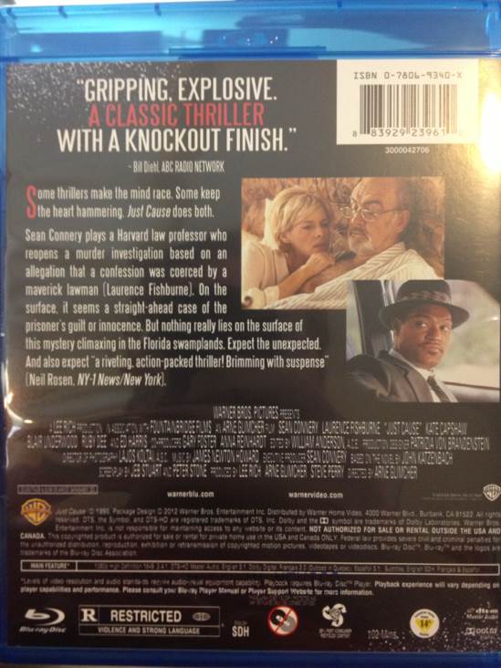 Just Cause Blu-ray movie collectible [Barcode 883929239610] - Main Image 2