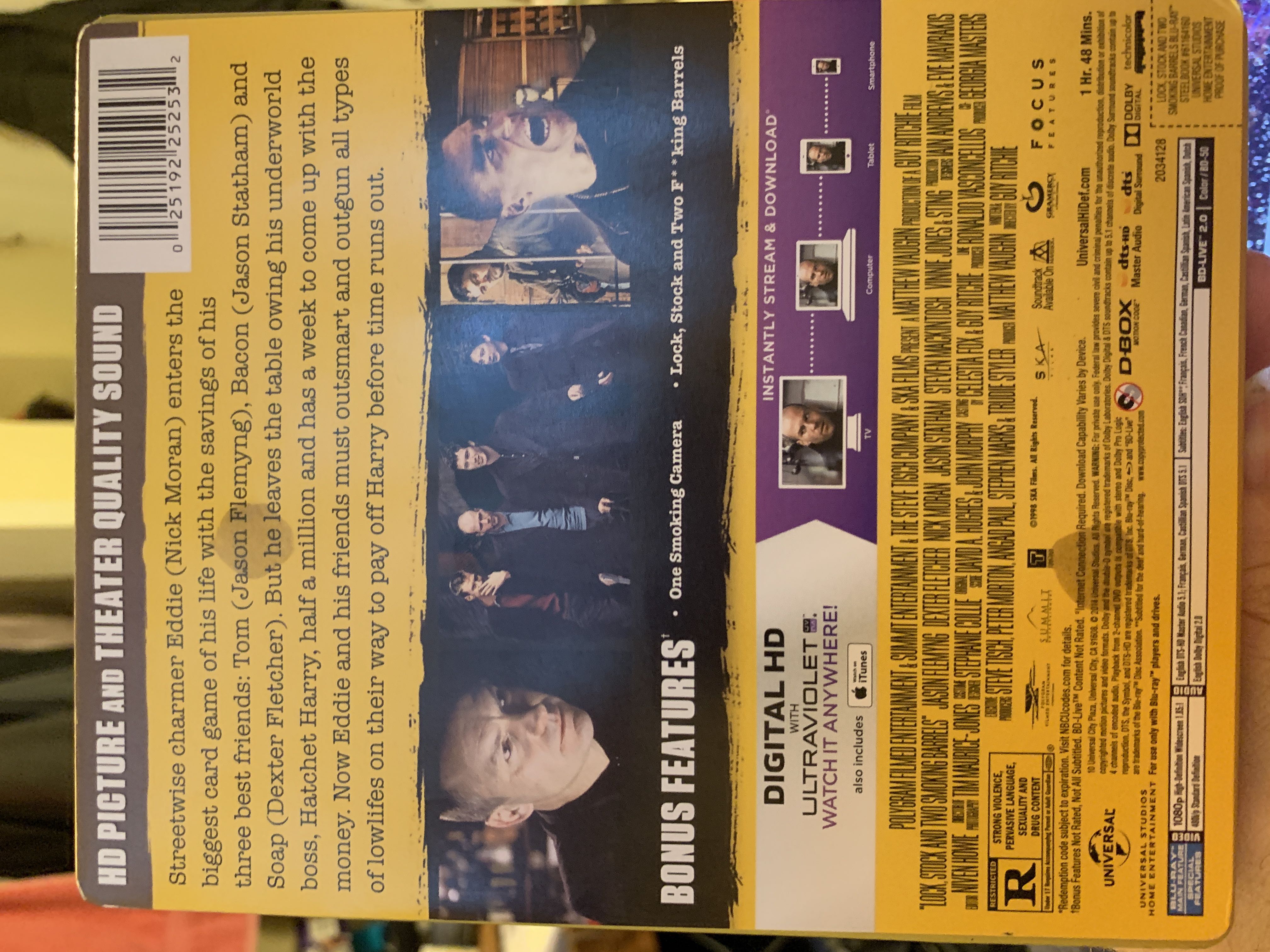 Lock, Stock and Two Smoking Barrels (Steelbook) Blu-ray movie collectible [Barcode 025192252532] - Main Image 2