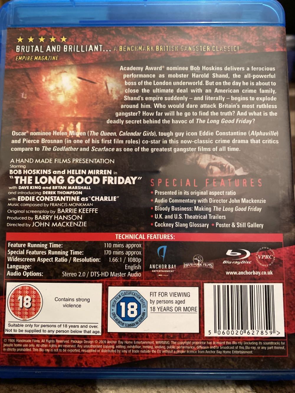 The Long Good Friday Blu-ray movie collectible [Barcode 5060020627859] - Main Image 3