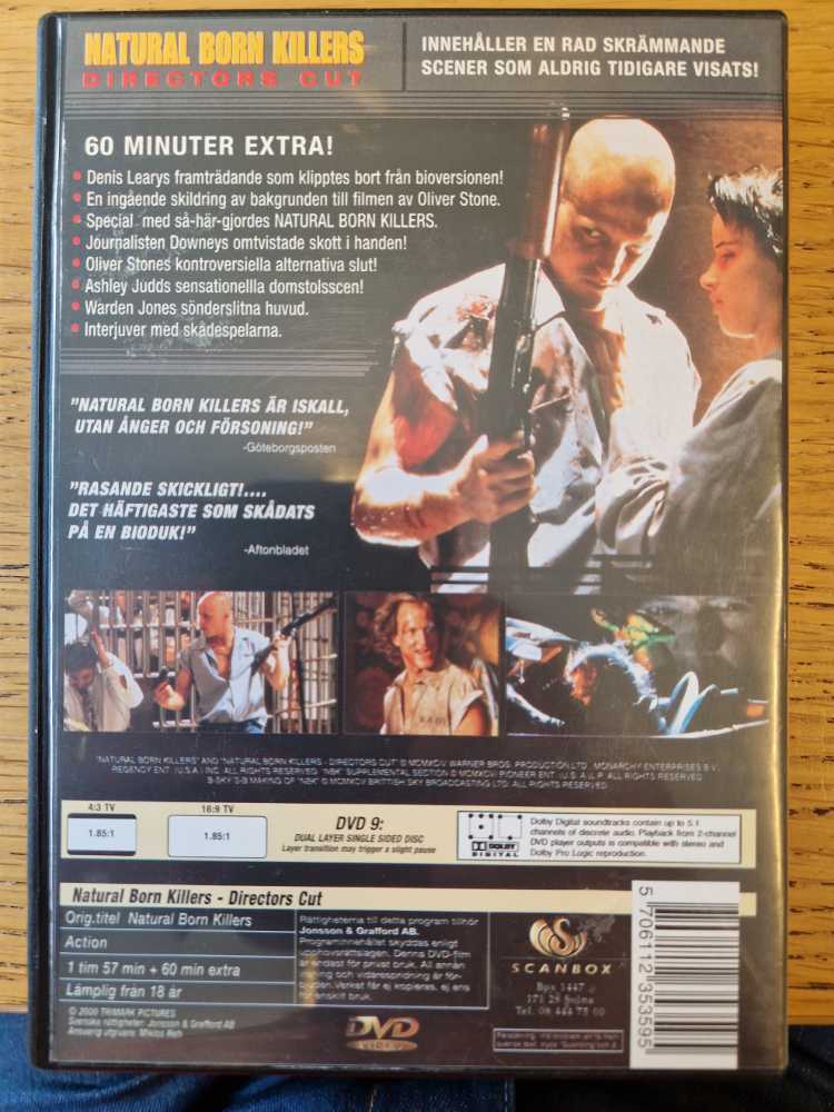Natural Born Killers - Directors Cut - Collectors Edition DVD movie collectible [Barcode 5706112353595] - Main Image 2