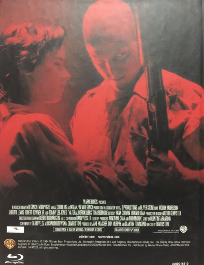 Natural Born Killers Blu-ray movie collectible [Barcode 883929034239] - Main Image 2