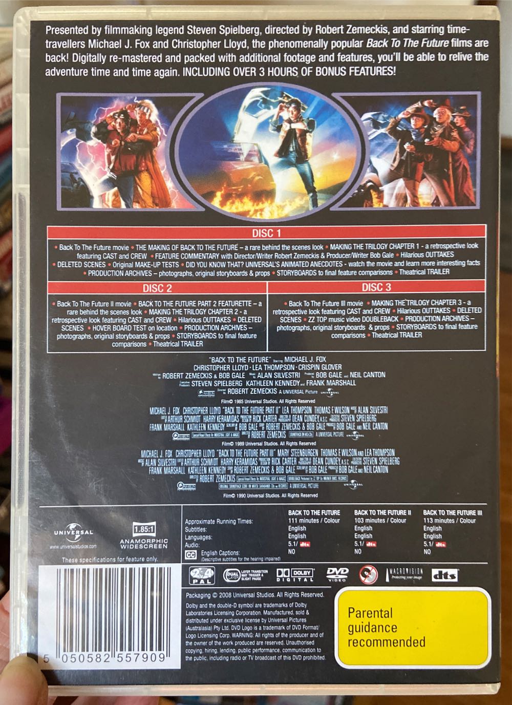 Back To The Future: The Trilogy DVD movie collectible [Barcode 5050582557909] - Main Image 3