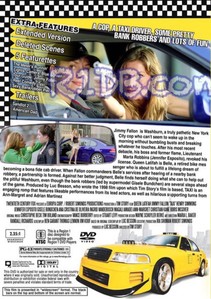Taxi DVD movie collectible [Barcode 024543166863] - Main Image 2